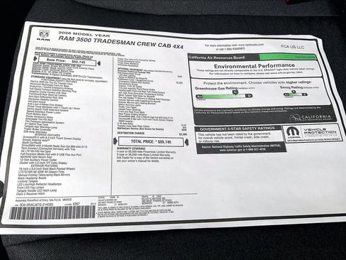 New 2026 RAM 3500 Tradesman image 14