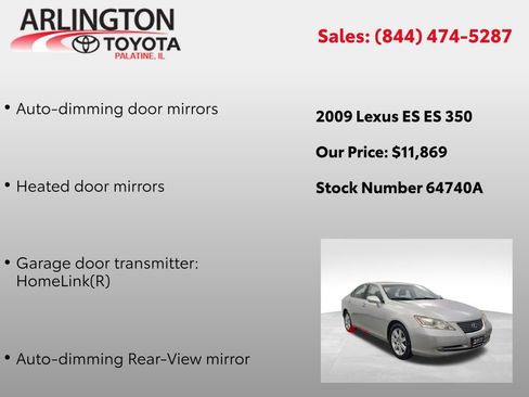 Used 2009 Lexus ES 350 image 12