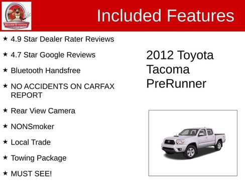 Used 2012 Toyota Tacoma PreRunner w/ TRD Sport Pkg RWD image 4