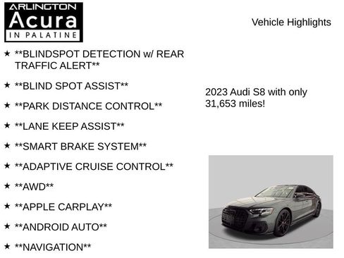 Used 2023 Audi S8 AWD/4WD image 7