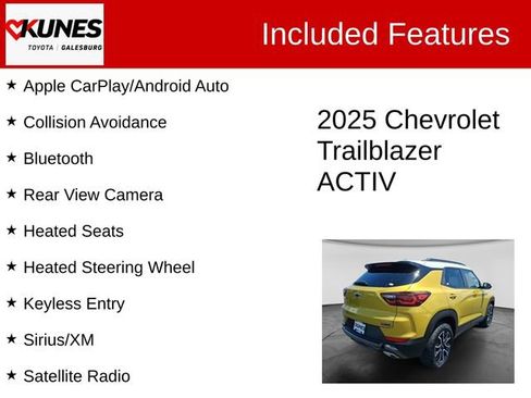 Used 2025 Chevrolet TrailBlazer ACTIV w/ Driver Confidence Package AWD/4WD image 2