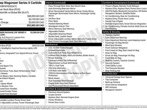 Used 2023 Jeep Wagoneer Series II AWD/4WD image 39