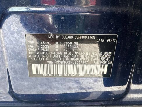 Used 2018 Subaru Legacy 2.5i Sport image 25