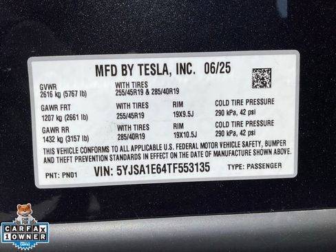 Used 2026 Tesla Model S Plaid AWD/4WD image 23