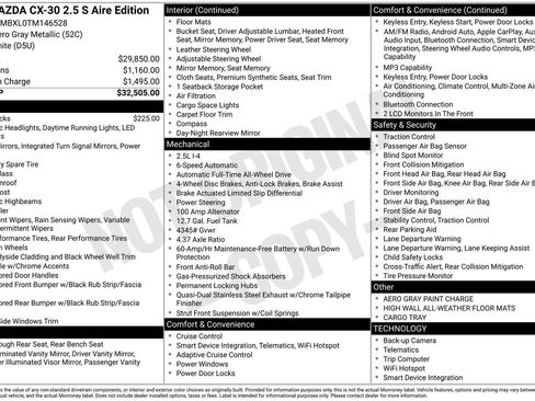 New 2026 MAZDA CX-30 Aire Edition AWD/4WD image 4