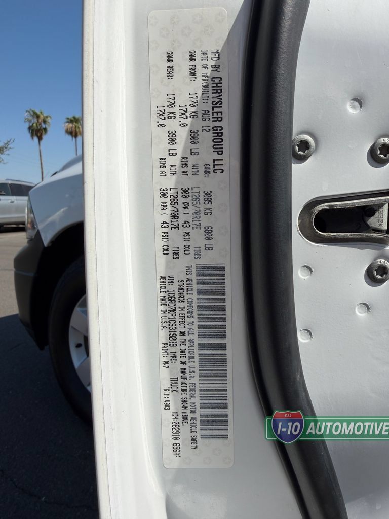 Used 2012 RAM 1500 ST w/ ST Popular Equipment Group AWD/4WD image 32