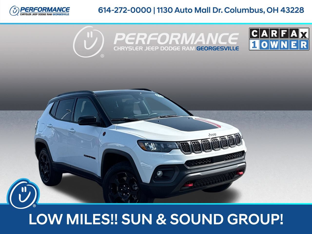 Used 2023 Jeep Compass Trailhawk w/ Sun and Sound Group AWD/4WD image 1