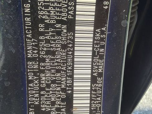 Used 2017 Toyota Camry SE FWD image 22