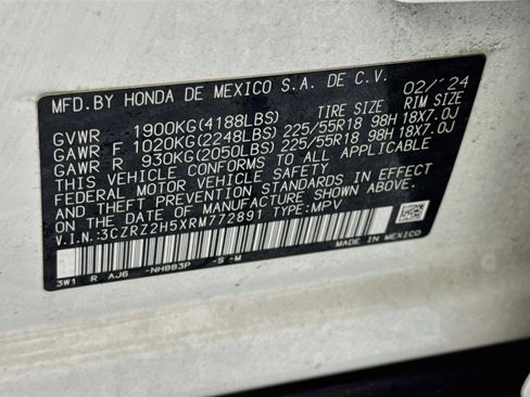 Certified 2024 Honda HR-V Sport image 30