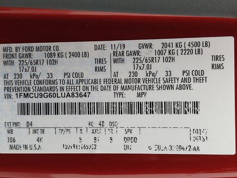 Used 2020 Ford Escape SE AWD/4WD image 33