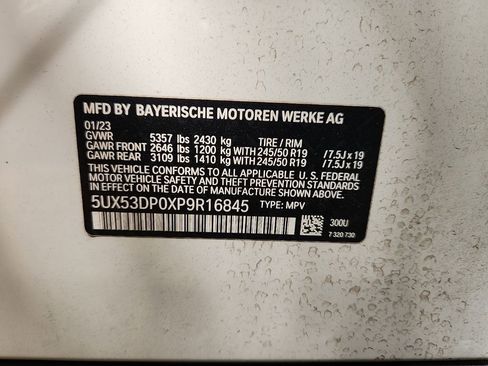 Used 2023 BMW X3 xDrive30i w/ Convenience Package AWD/4WD image 8
