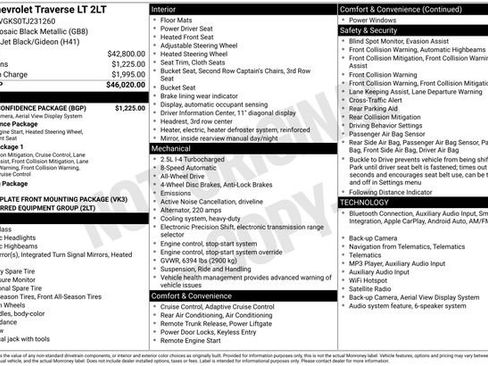 Used 2026 Chevrolet Traverse LT w/ Driver Confidence Package AWD/4WD image 26