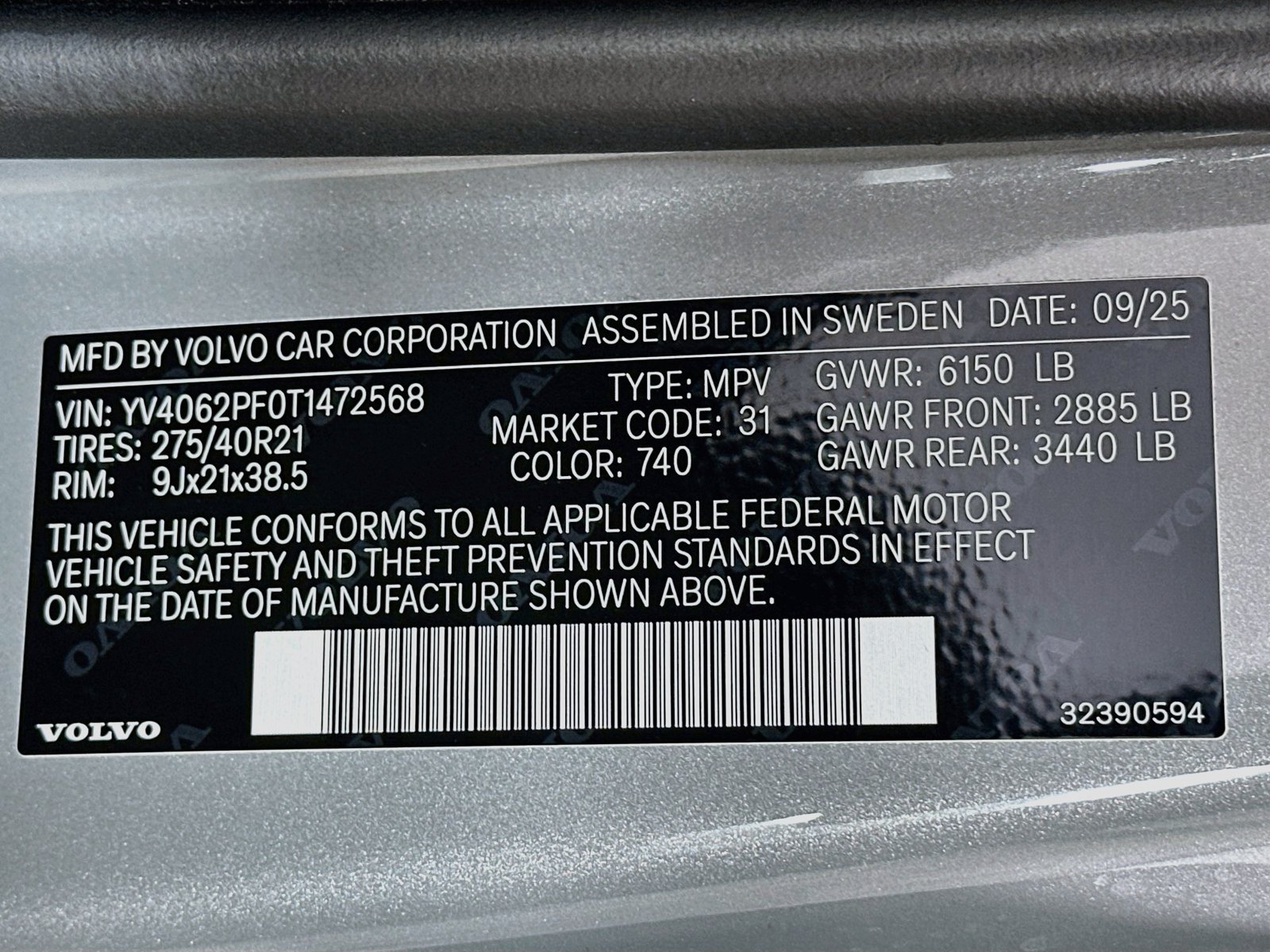 Certified 2026 Volvo XC90 B6 Ultra w/ Protection Package AWD/4WD image 48