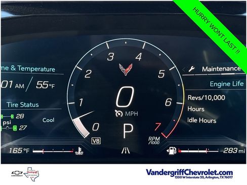Used 2025 Chevrolet Corvette Stingray Preferred Conv w/ Z51 Performance Package RWD image 15