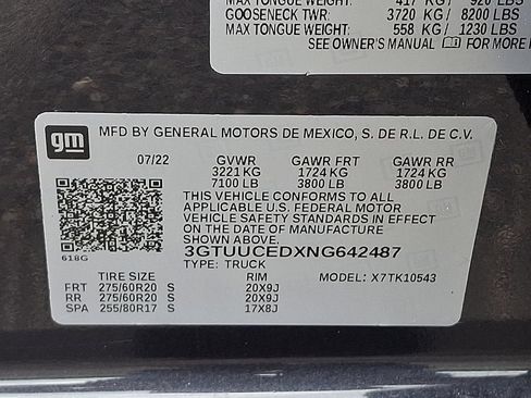 Used 2022 GMC Sierra 1500 Elevation w/ LPO, Elevation Black Package AWD/4WD image 27