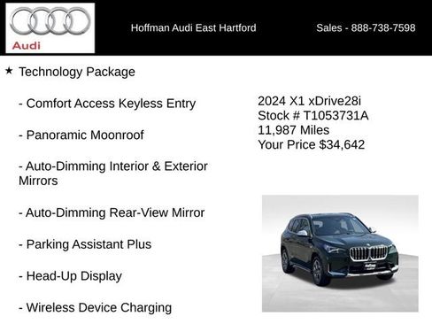 Used 2024 BMW X1 xDrive28i w/ Technology Package AWD/4WD image 6