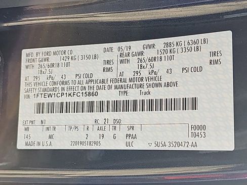 Used 2019 Ford F150 XLT w/ Equipment Group 302A Luxury image 36