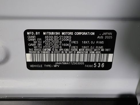 New 2026 Mitsubishi Eclipse Cross SE image 53