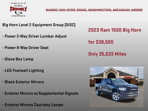 Used 2023 RAM 1500 Big Horn AWD/4WD image 15