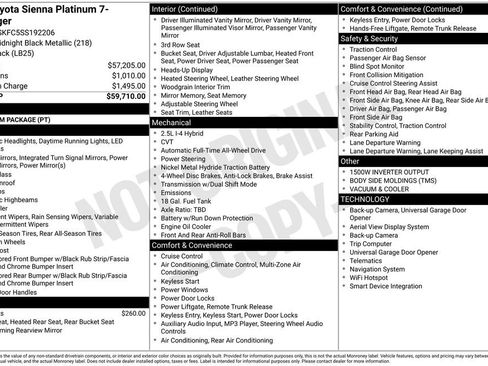 Used 2025 Toyota Sienna Platinum image 48