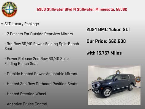 Used 2024 GMC Yukon SLT w/ SLT Luxury Package AWD/4WD image 15