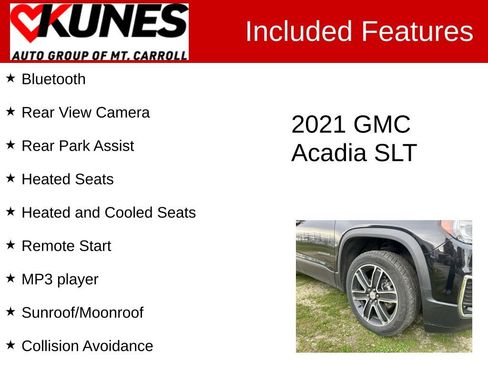 Used 2021 GMC Acadia SLT w/ Technology Package AWD/4WD image 3
