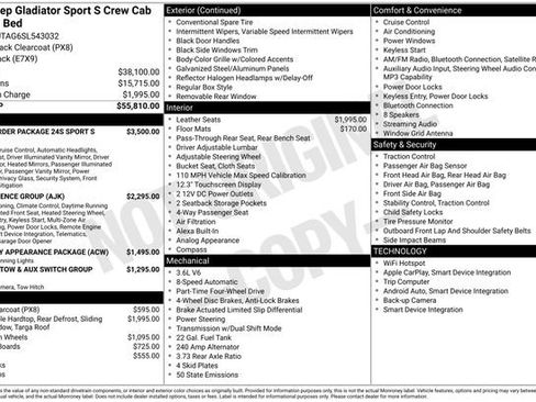 New 2025 Jeep Gladiator Sport image 29