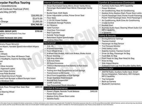 Certified 2017 Chrysler Pacifica Touring w/ Tire & Wheel Group FWD image 8