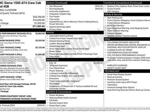 Used 2020 GMC Sierra 1500 AT4 w/ Off-Road Performance Package image 3