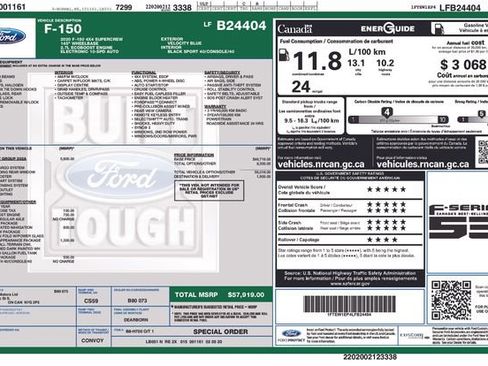 Used 2020 Ford F150 XLT w/ Equipment Group 302A Luxury AWD/4WD image 13