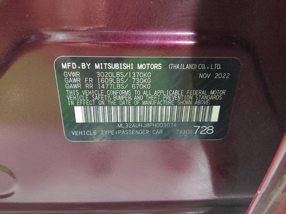 Used 2023 Mitsubishi Mirage ES FWD image 33