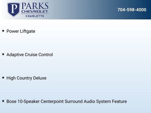 New 2026 Chevrolet Tahoe High Country AWD/4WD image 21
