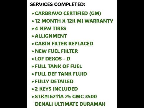 Used 2025 GMC Sierra 3500 Denali Ultimate AWD/4WD image 11