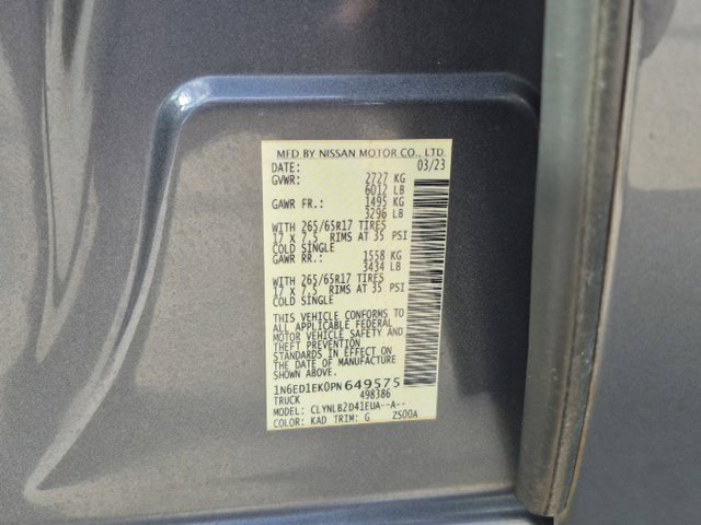 Used 2023 Nissan Frontier 4x4 Crew Cab image 23