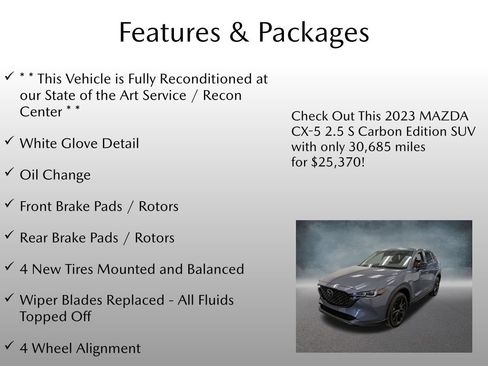 Certified 2023 MAZDA CX-5 Carbon Edition AWD/4WD image 4