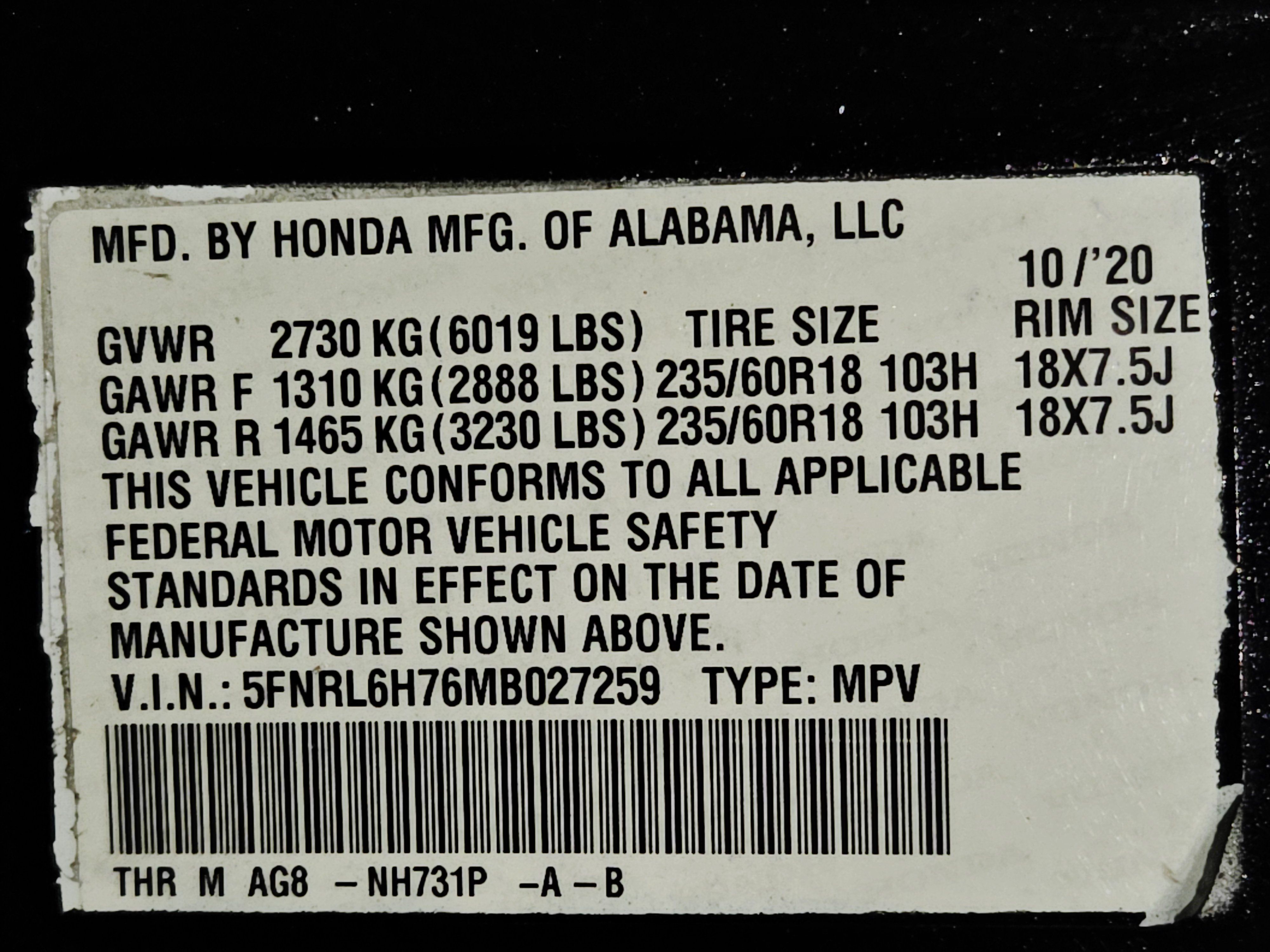 Used 2021 Honda Odyssey EX-L image 58