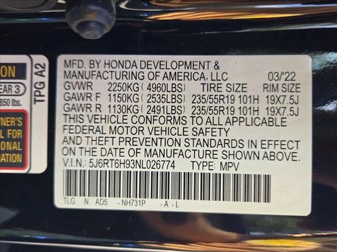 Used 2022 Honda CR-V Touring image 21