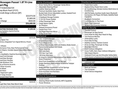 Used 2017 Volkswagen Passat 1.8T R-Line w/ R-Line Lighting Package FWD image 28