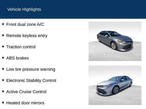 Used 2018 Toyota Camry XLE image 2