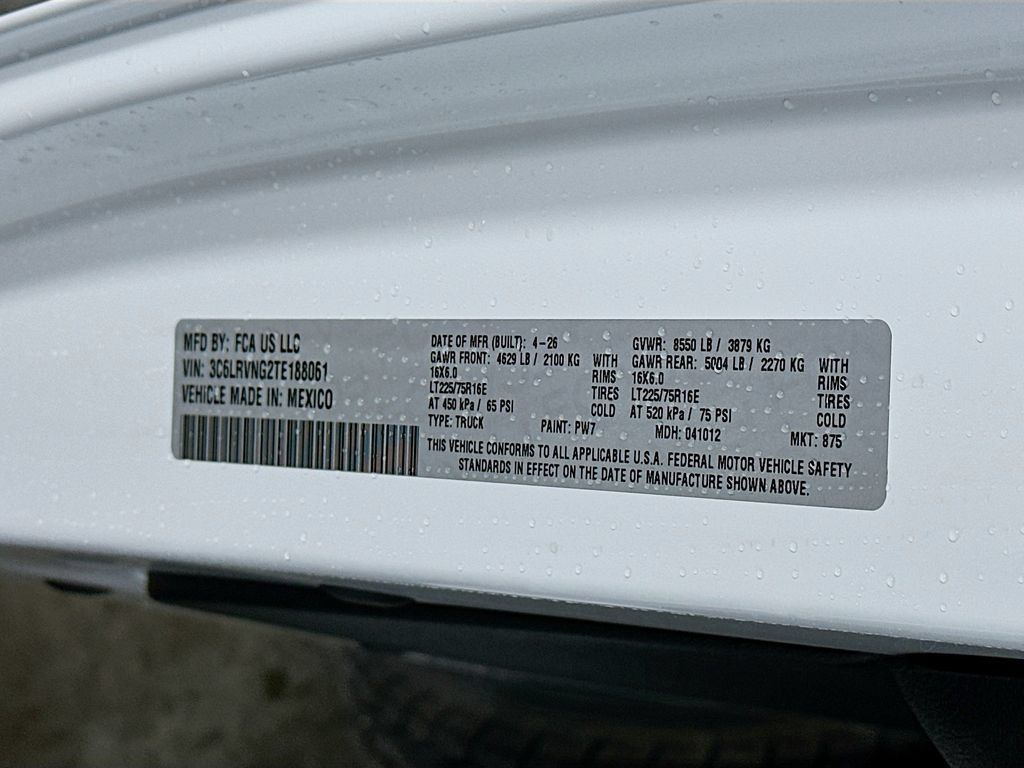 New 2026 RAM ProMaster 1500 w/ Storage Group FWD image 18