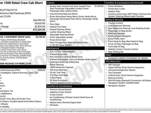 New 2026 RAM 1500 Rebel w/ Rebel Level 2 Equipment Group image 47