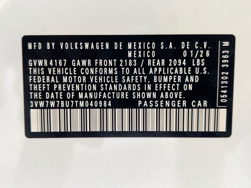 New 2026 Volkswagen Jetta SE image 30