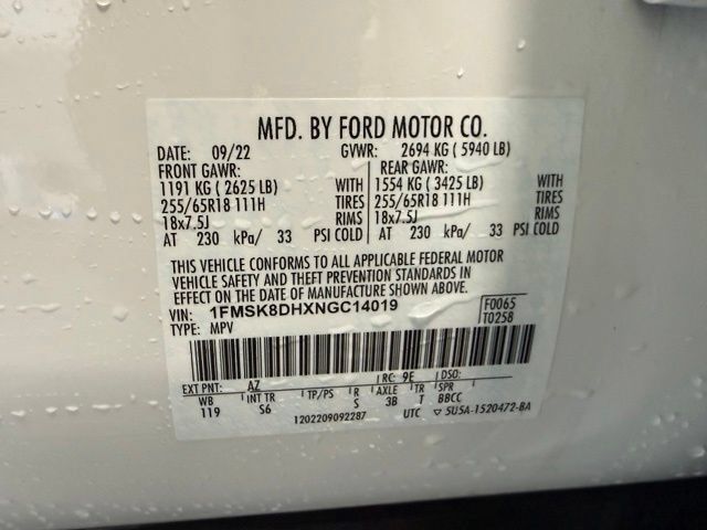 Used 2022 Ford Explorer XLT w/ Equipment Group 202A AWD/4WD image 29