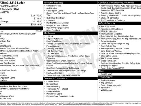 Certified 2024 MAZDA MAZDA3 s FWD image 17