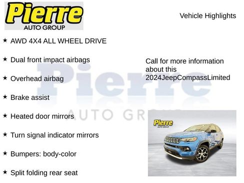 Used 2024 Jeep Compass Limited AWD/4WD image 7