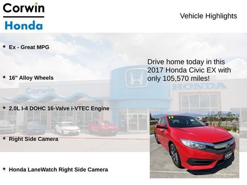 Used 2017 Honda Civic EX image 6