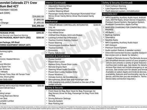 Certified 2022 Chevrolet Colorado Z71 w/ Safety Package AWD/4WD image 24