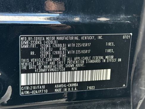 Certified 2021 Toyota RAV4 XLE w/ Convenience Package image 35