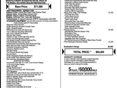 Used 2023 Jeep Wagoneer L Series II w/ Convenience Group I image 2