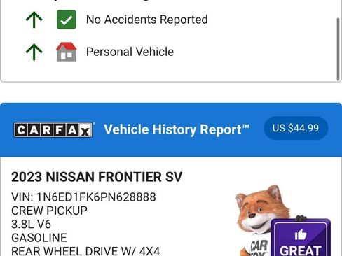 Used 2023 Nissan Frontier SV w/ Technology Package image 5